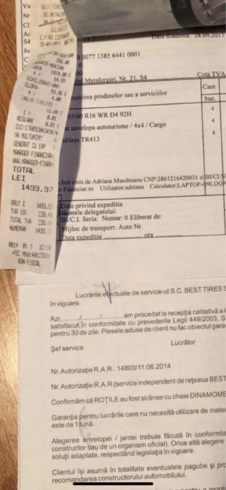 Jante originale Bmw cu anvelope de iarna Nokian