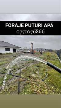 Foraje puturi apa