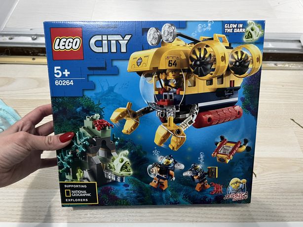 LEGO City - Submarin de explorare a oceanului 60264, 286 piese