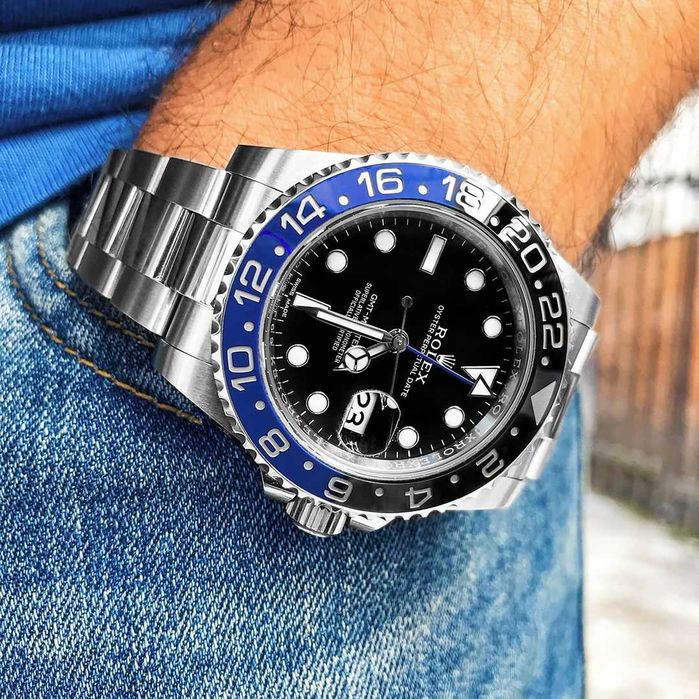rolex gmt-master batman oyster