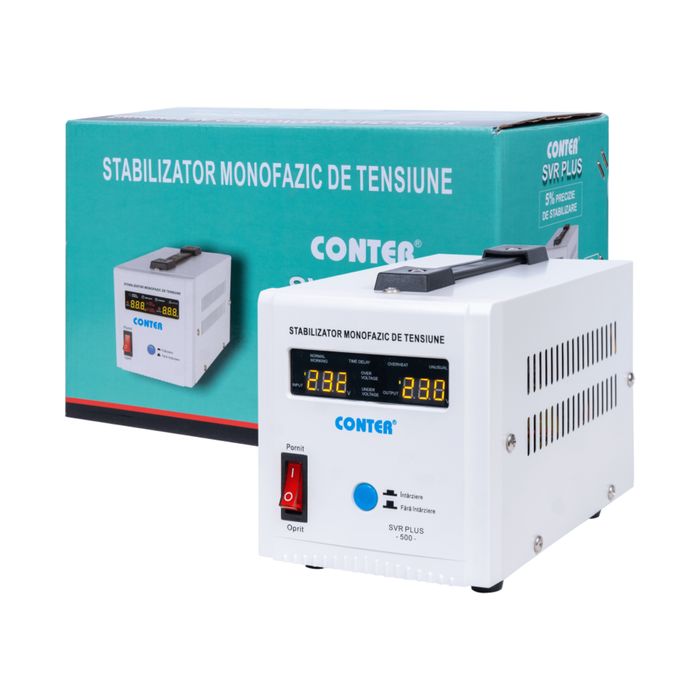 Stabilizator de tensiune cu releu Conter AVR SVR 500VA / 375W