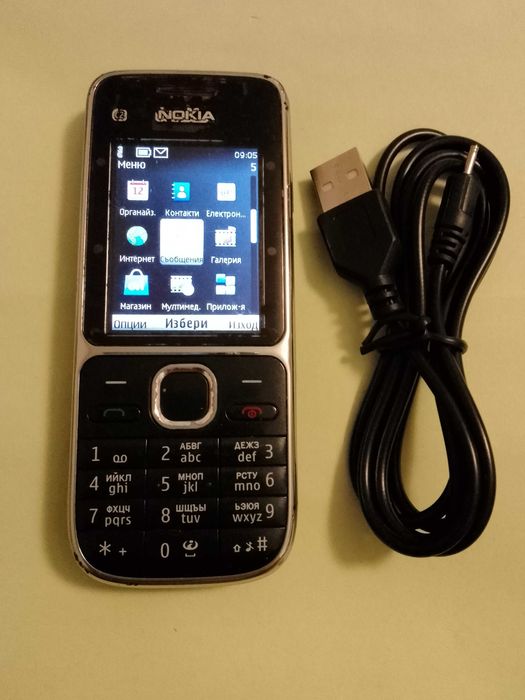 Nokia C2-01 (bg меню) + кабел за зареждане