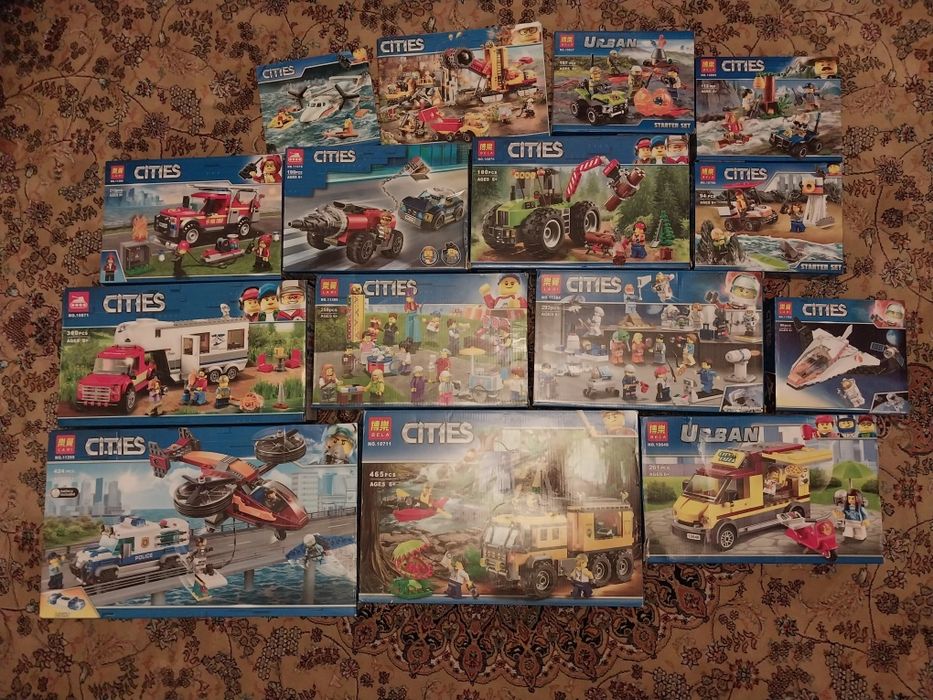 15 наборов лего аналог, цена за всё