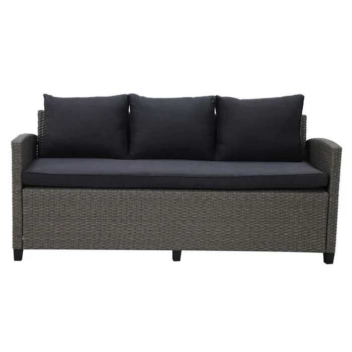 Set mobilier gradina/terasa canapea/coltar 7 persoane și masa ROBTOWN