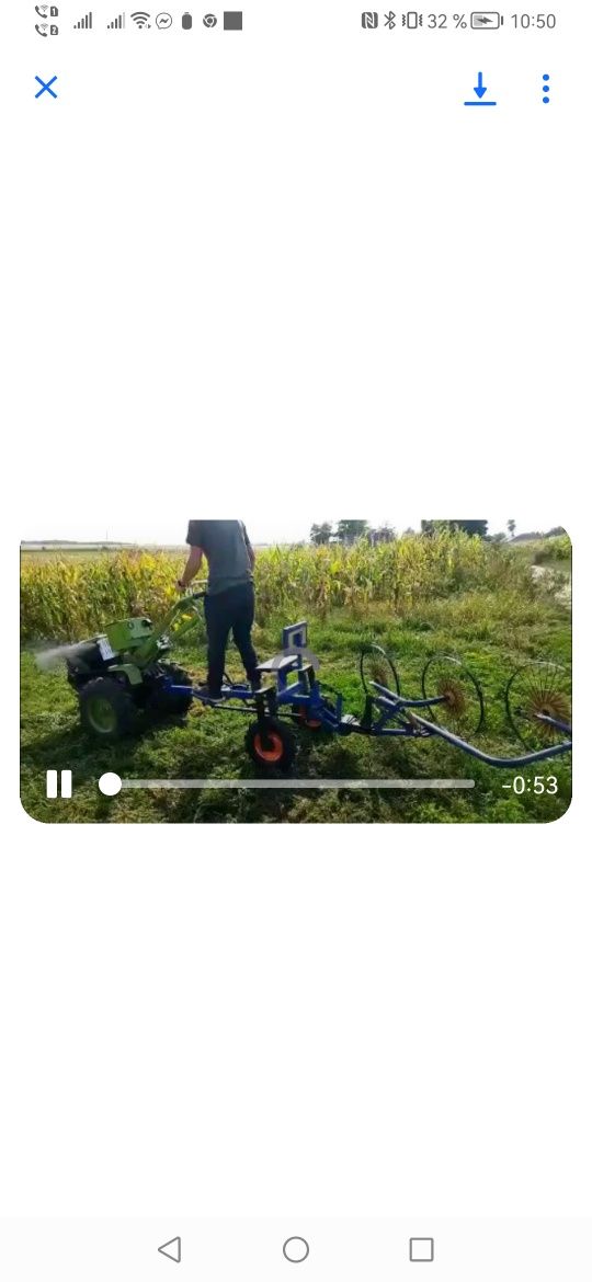 Motocultor Bizon (Zubr) 15 cp, cu accesorii