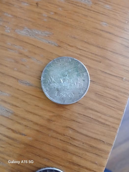 Vand monezi argint  de 500Lire an fabricatie 1958 .