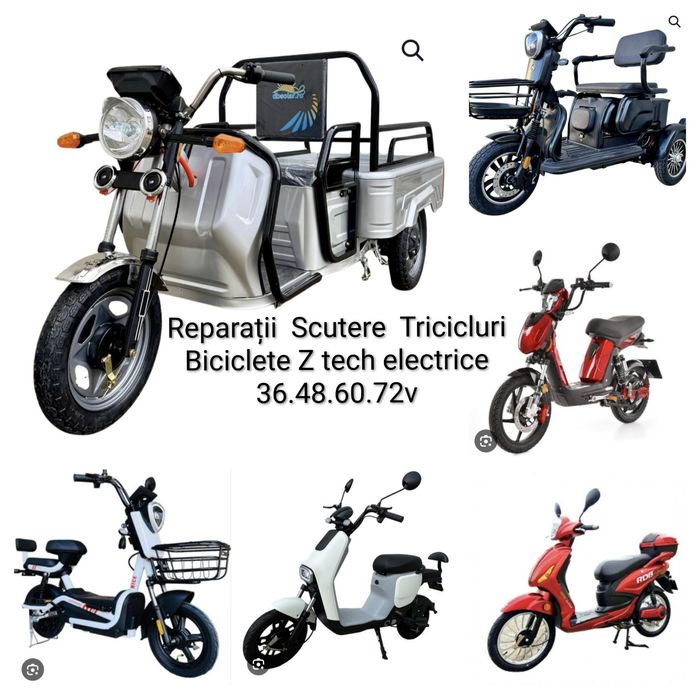 Reparații - Scutere Tricicluri- Biciclete Z.tech - Electrice