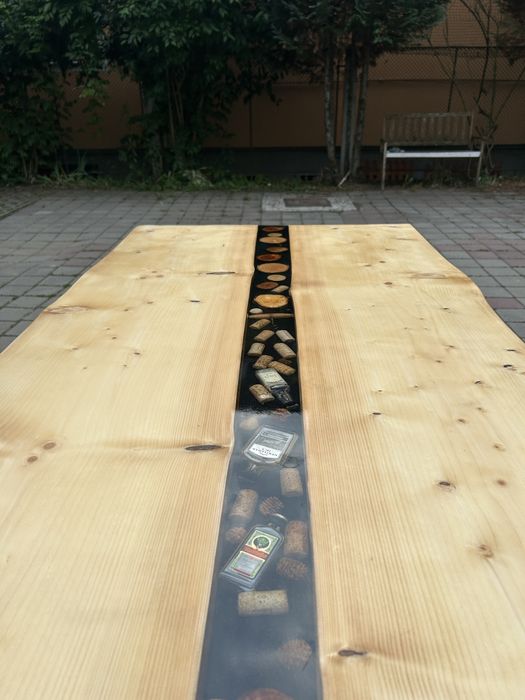 Masa de terasa/bucatarie cu rasina epoxidica