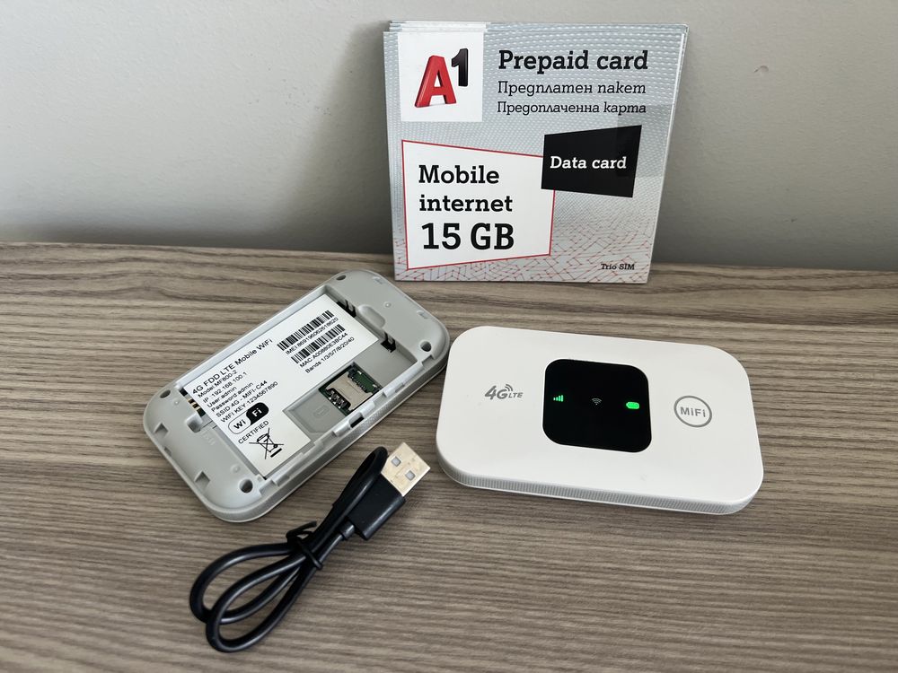 Рутер 4G WIFI 150Mbps мобилен Hotspot SIM бисквитка сим карта