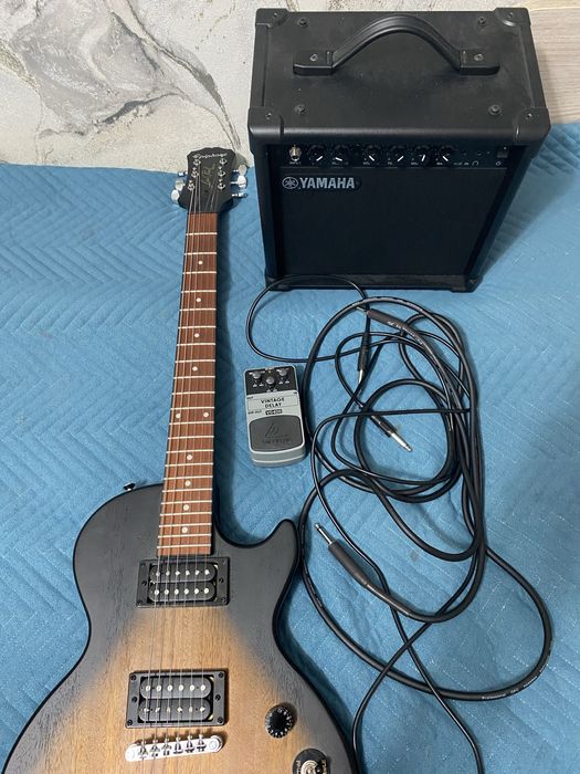 Электрогитара Gibson Epiphone Special E1, Комбоусилитель Yamaha ga15II