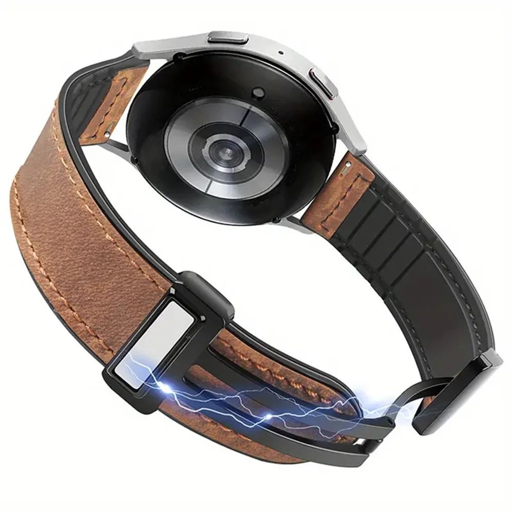 Кожена силиконова каишка за Huawei Watch/Samsung/Garmin/Xiaomi/Apple