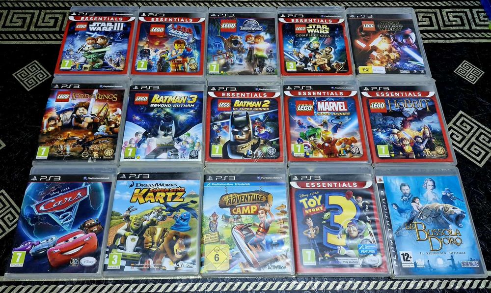 Lego/Dragonball/G force/Ratchet/Cars/Toystory/Transformers/Ben10 PS 3