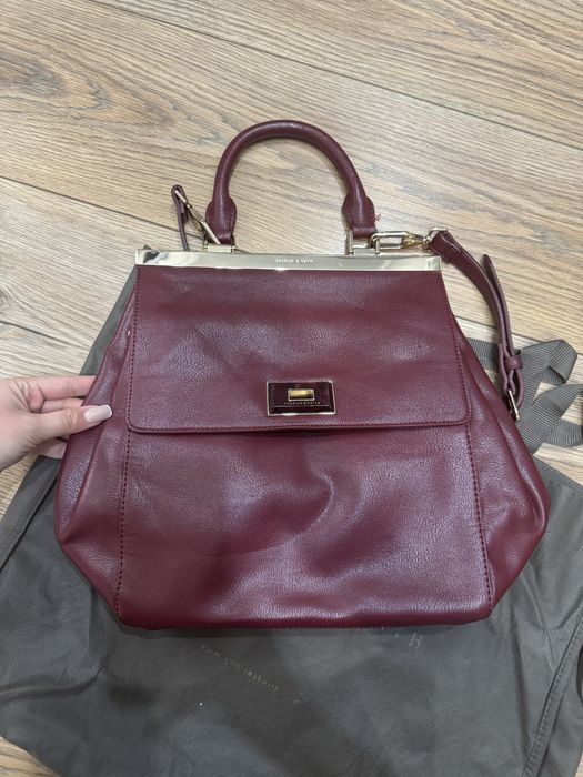 Сумка натуральная кожа Charles & Keith