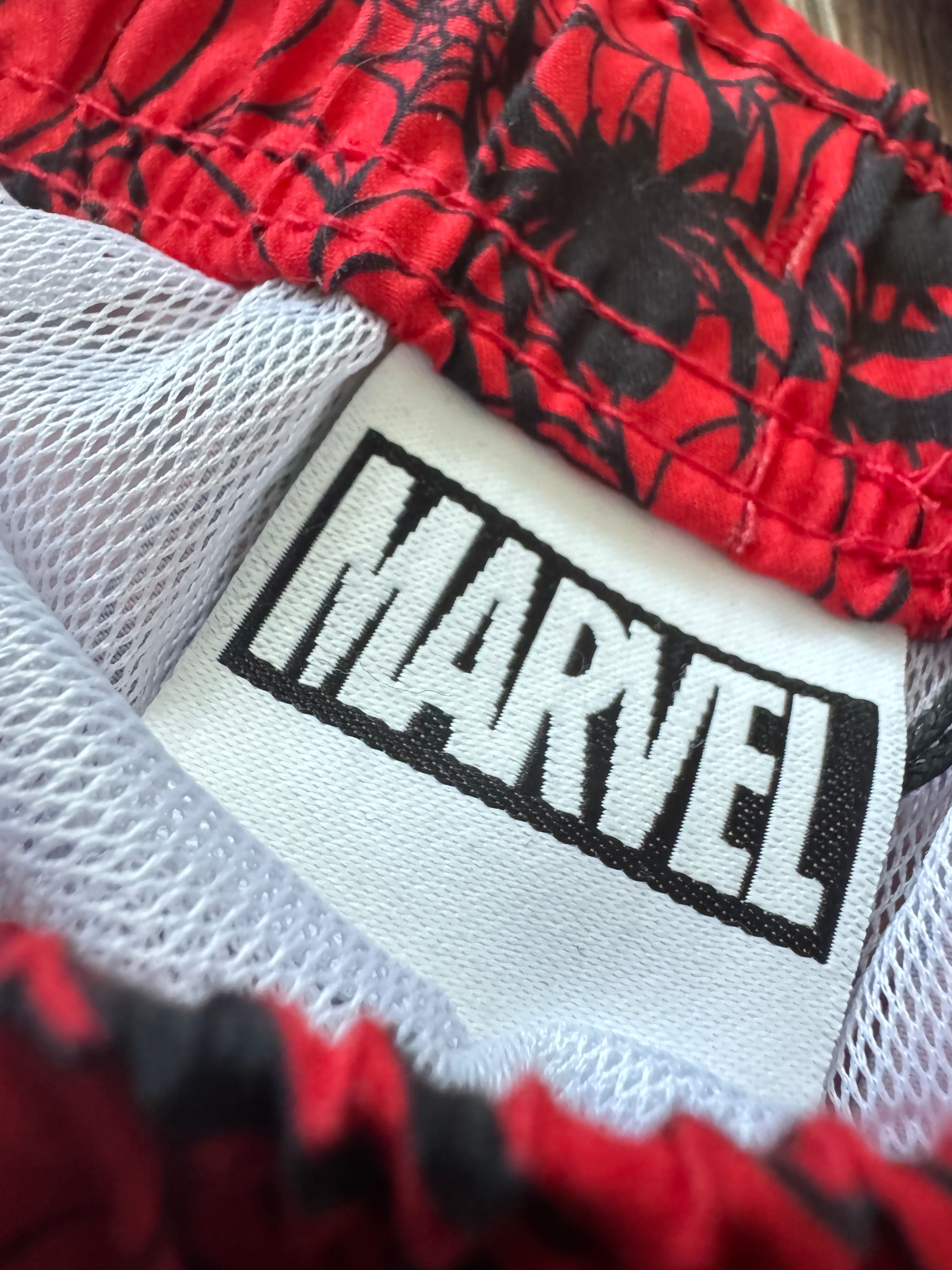 Мъжки бански червен Spiderman  marvel spider-man с етикет шорти Cropp