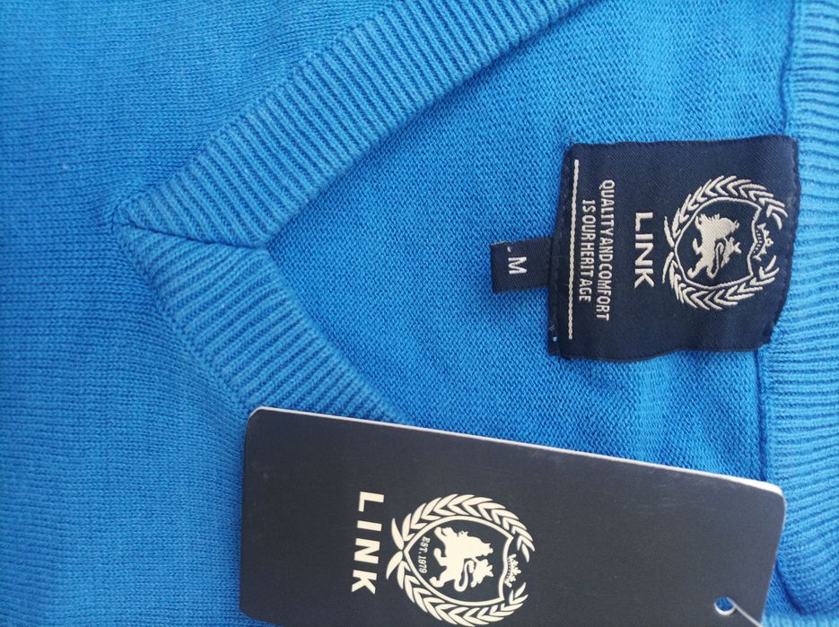 Нов 100%памук мъжки пуловер L/XL