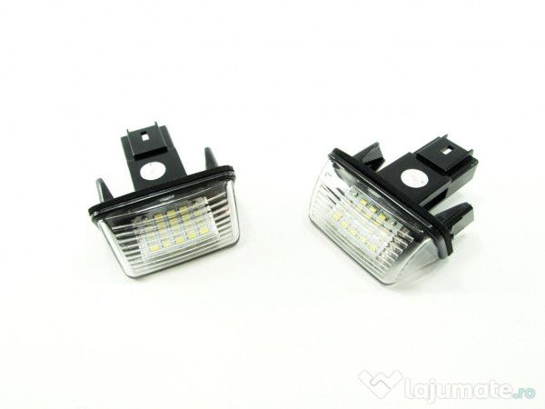 Set 2 lampi numar led canbus Peugeot si Citroen