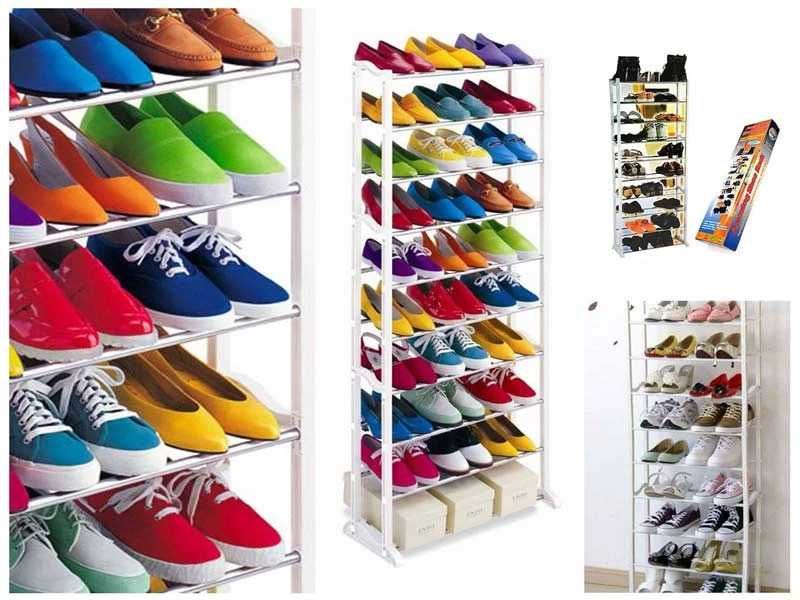 Метална етажерка стелаж за обувки до 30 чифта Amazing Shoe Rack