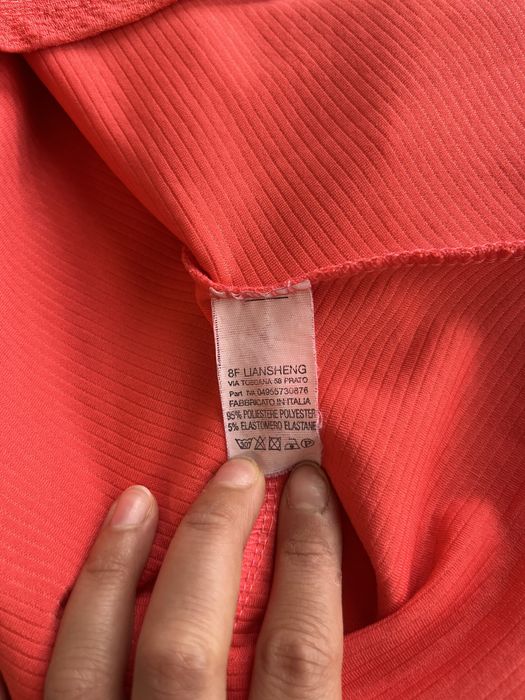 Корален цвят блуза с 3/4 ръкав