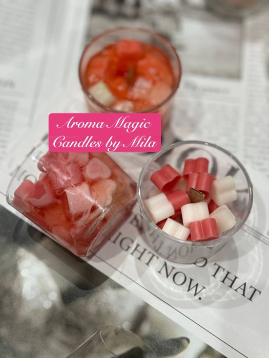 Аромасвечи с декором 100 мл.