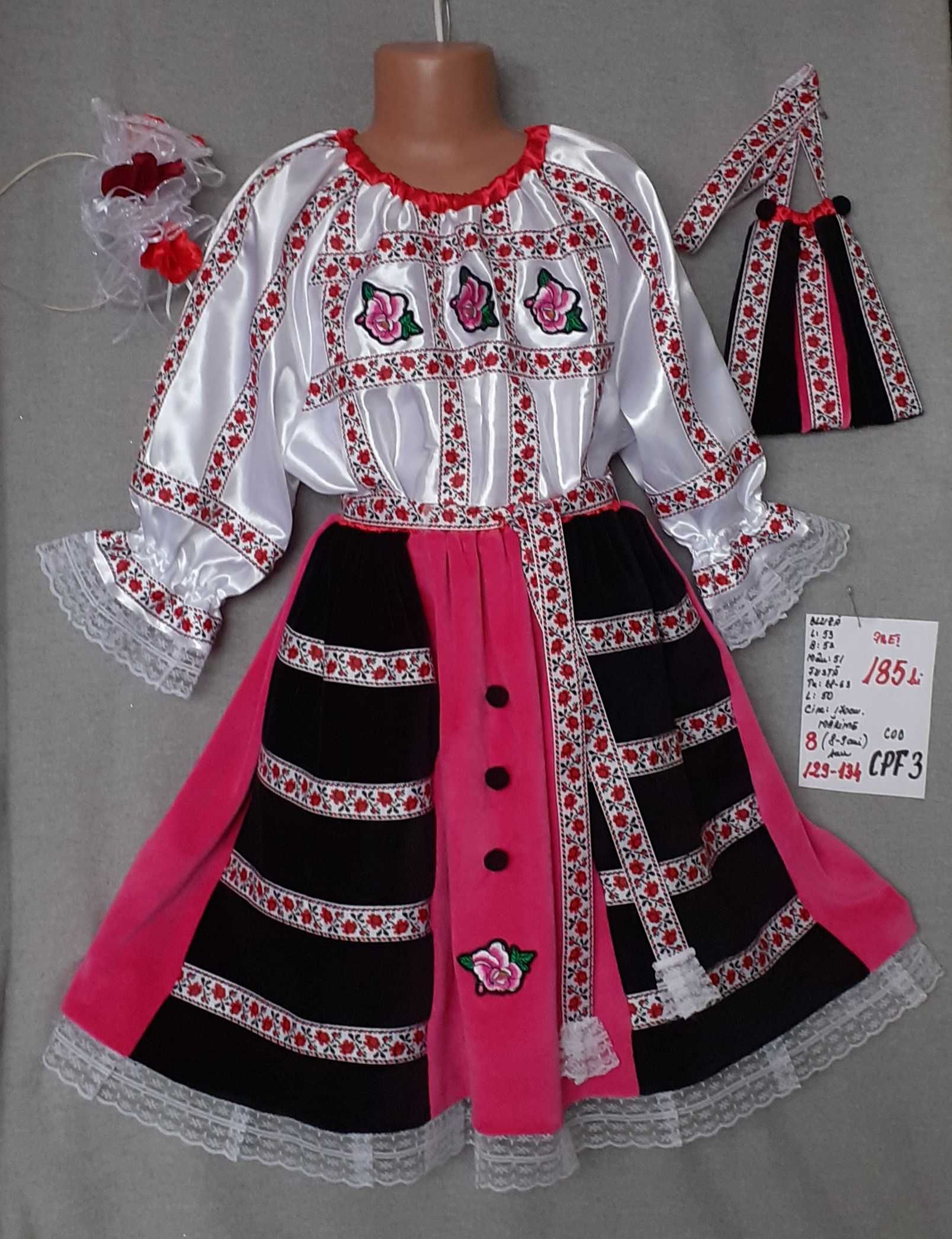 Costum popular pentru fetite