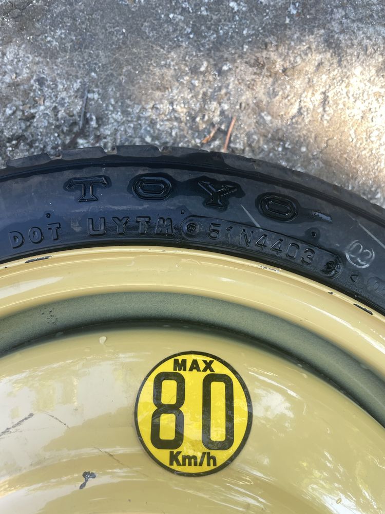 Резервна гума (Патерица) от Mazda-37J 15x4T Toyo 115/70D15 - 15”/R15