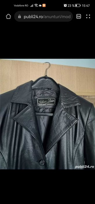 Geaca piele gotic style noua