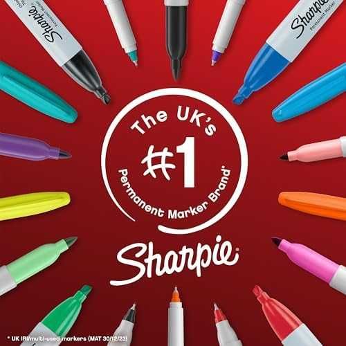 Нов Празничен сет Sharpie 25 перманентни маркера – наситени цветове