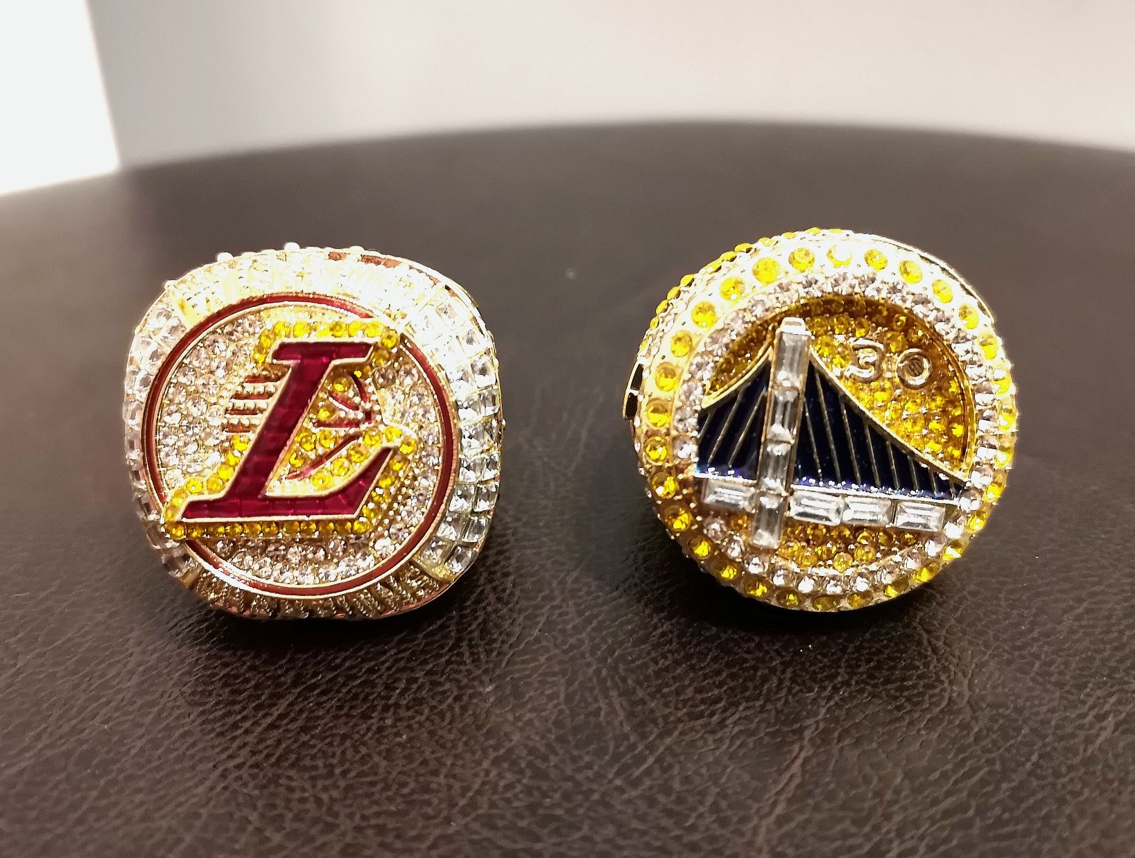 NBA Championship ring LeBron-Lakers Curry-Warriors