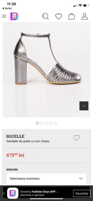 Sandale Iquelle din piele