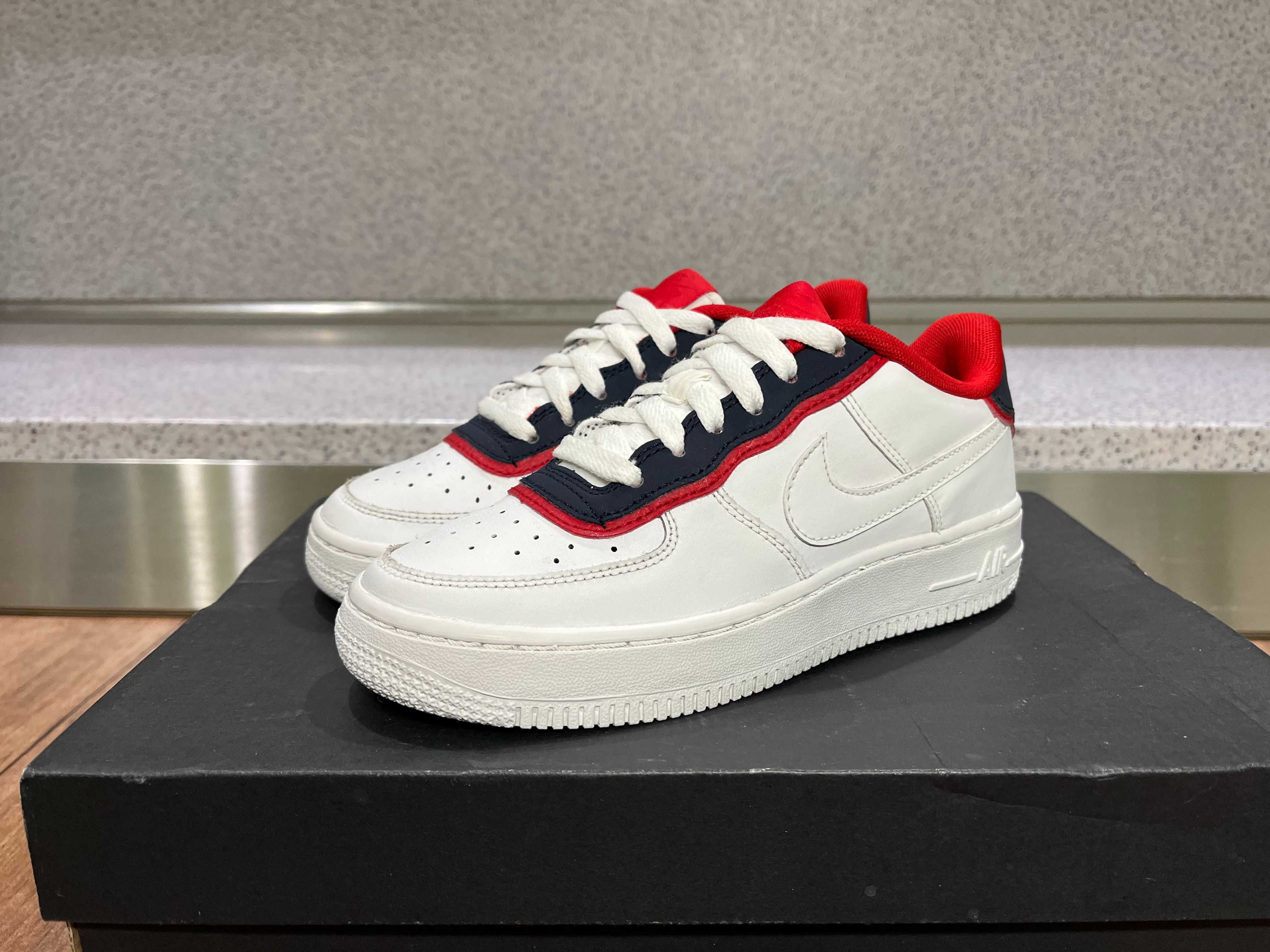 ОРИГИНАЛНИ *** Nike Air Force 1 Lv8 1 Dbl White/White/Obsidian