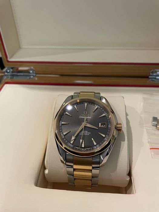 Omega aqua terra - стомана и розово злато 41мм