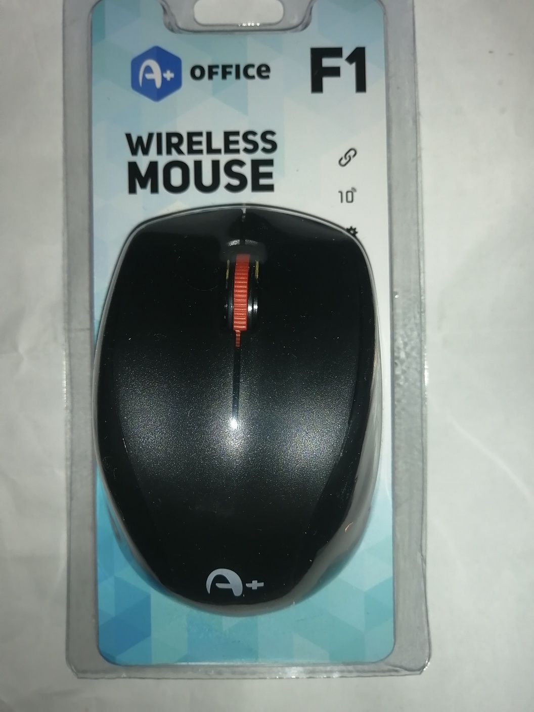 Mouse wireless A+ F1, Negru
