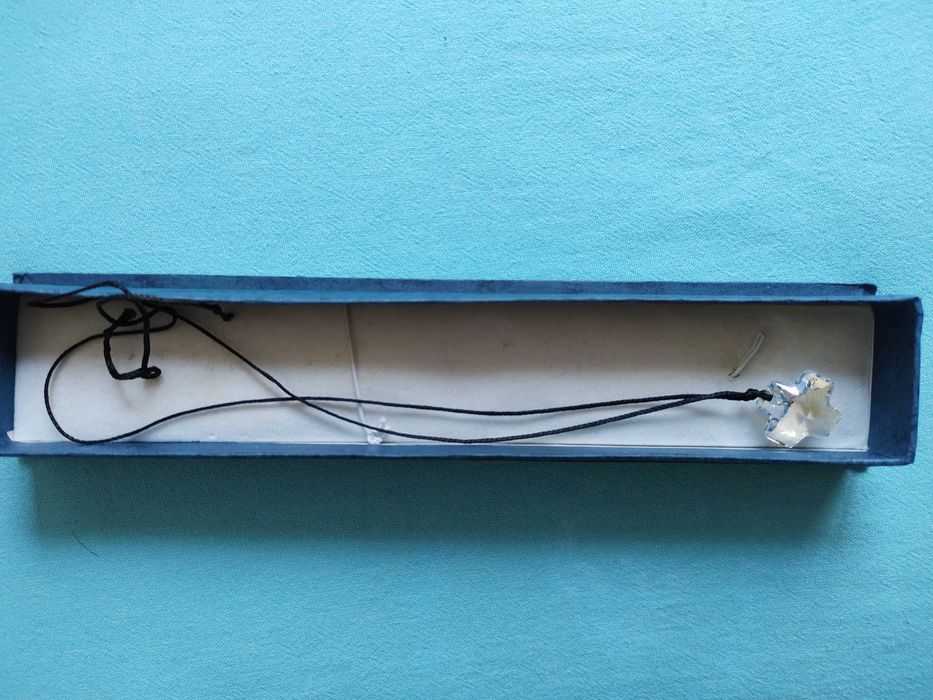 Колие с кристал Сваровски безцветен