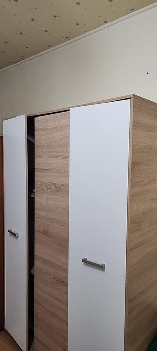 Mobila dormitor sonoma alb