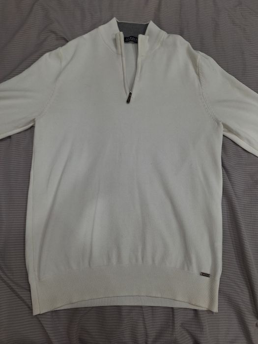 Белый свитер-полузип Livali XL — стиль, комфорт и качество