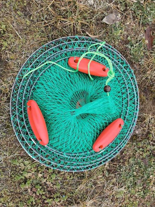 Живарник с поплавъци за риболов от лодка ,120х46см