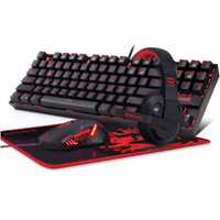 Set gaming Redragon - K552-BB, 4 in 1, negru/rosu