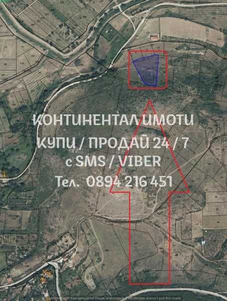 кодг 62614. Панорамна нива 2200м2, на около 300м от къщи, ток и вода