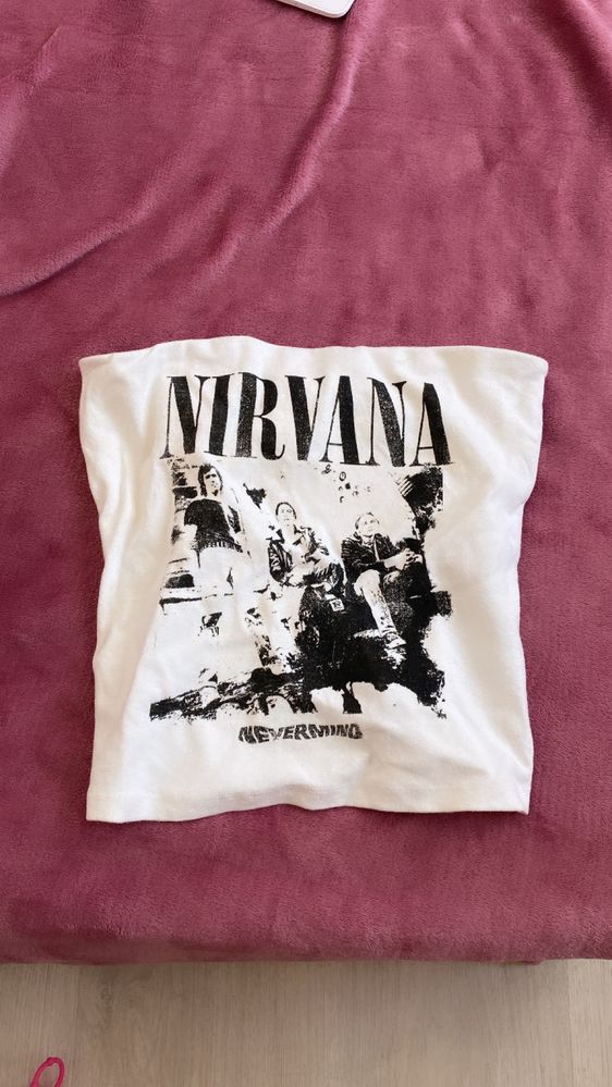Nirvana top Bershka | Crop top