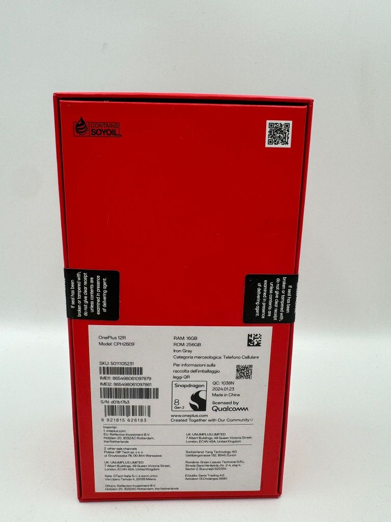 Telefon mobil OnePlus 12R, Dual SIM, 16GB RAM, 256GB, 5G, Iron Gray
