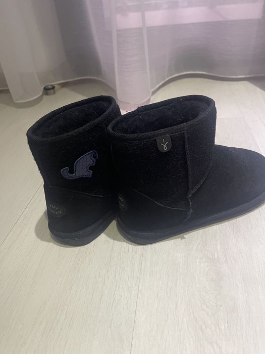 Emu ghete piele blana naturala