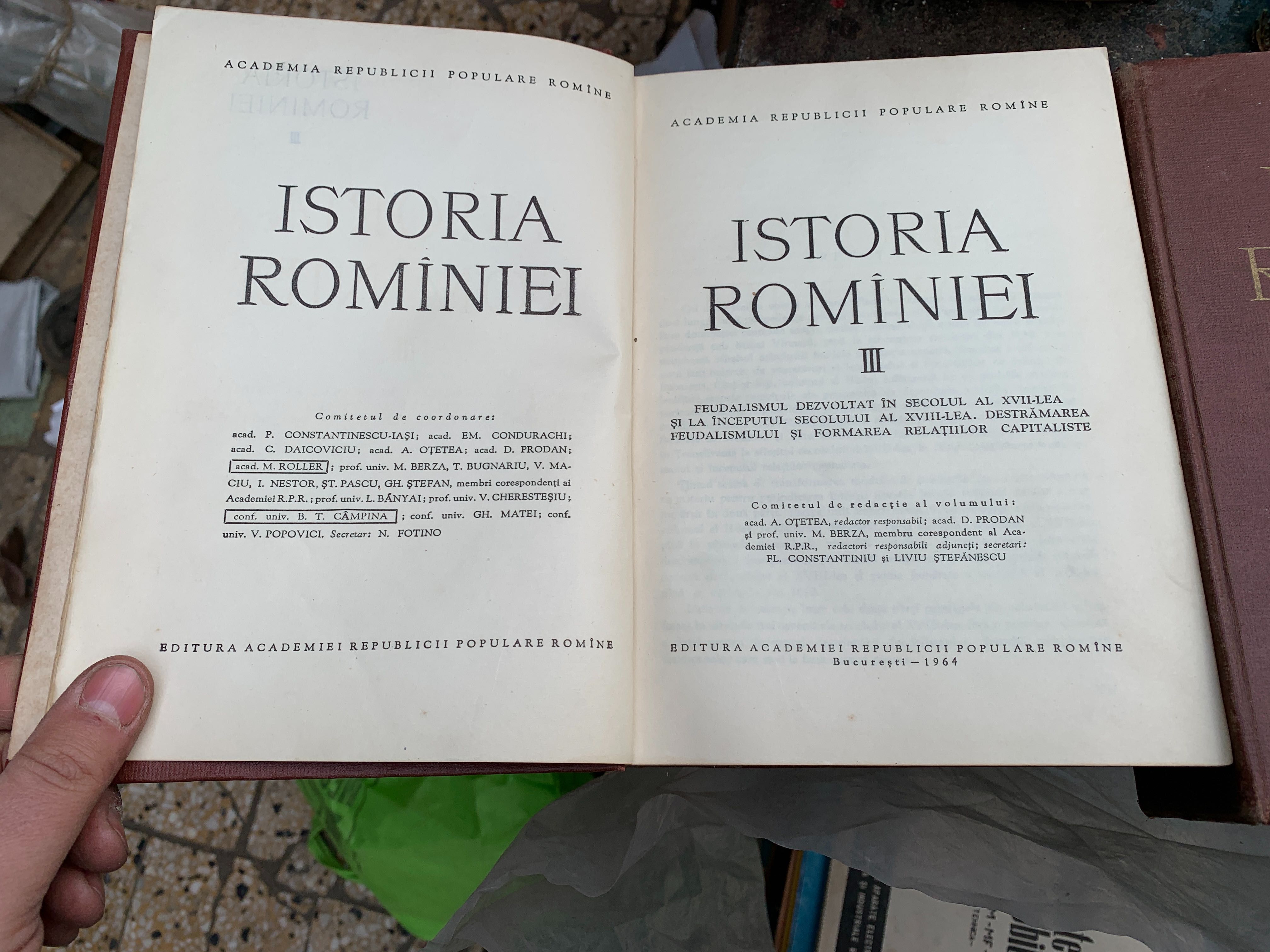 Istoria Romaniei romanilor vol 2 si vol 3