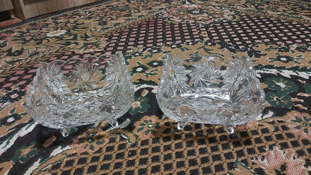 Original Chex va Rossiya kristall idishlar to‘plami – ideal holatda