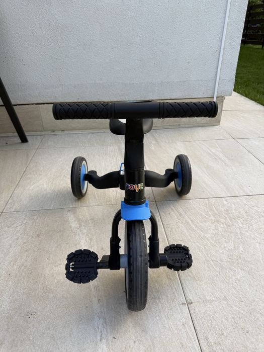 Tricicleta si bicicleta 2 in 1 Fox albastra