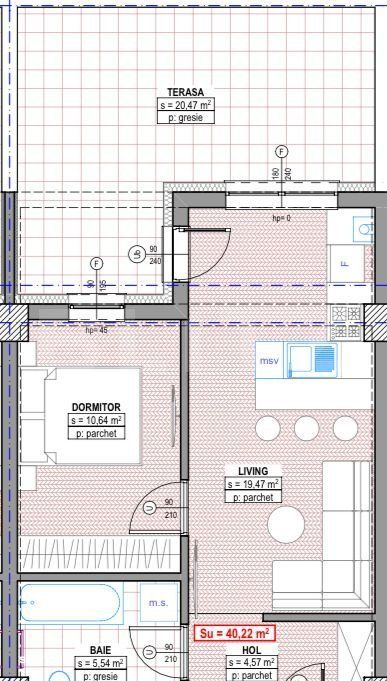 Microapartament cu 2 camere, 40 mp, terasa, bloc nou, Suceava