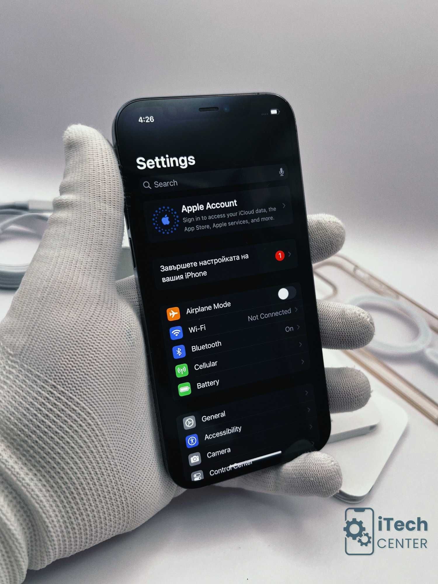 iPhone 12 Pro, 128GB, Blue, 100% батерия, ОТЛИЧЕН, 1г. ГАРАНЦИЯ!