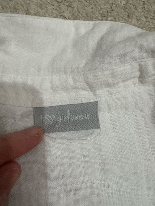 Camasa alba fetite Next 6-7 ani
