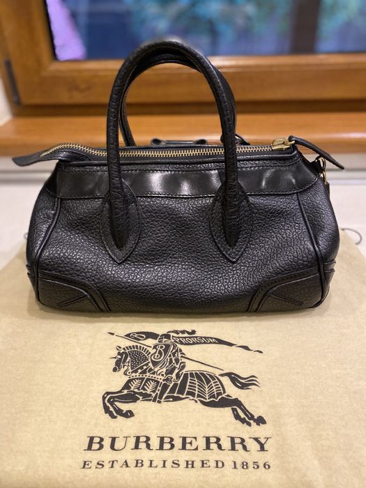 Geanta Burberry originala piele neagra