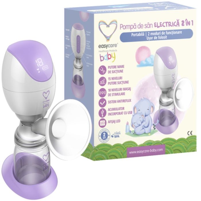 Pompa de san electrica 2 in 1 portabila EasyCare
