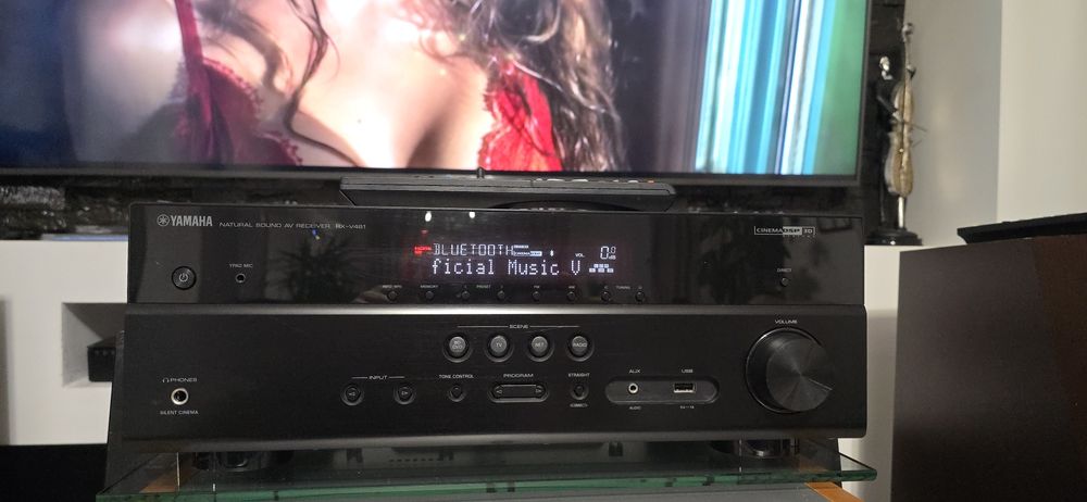 Receiver 5.1 Yamaha RX-V481 Bluetooth Wifi MusicCast Usb 4k hdmi arc